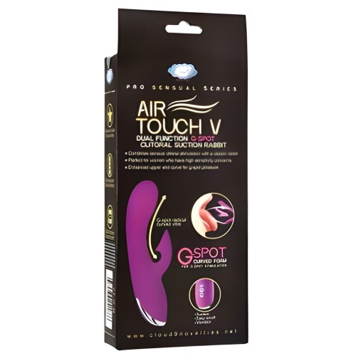 Pro Sensual Air Touch V G-Spot Dual Function Clitoral Suction Rabbit