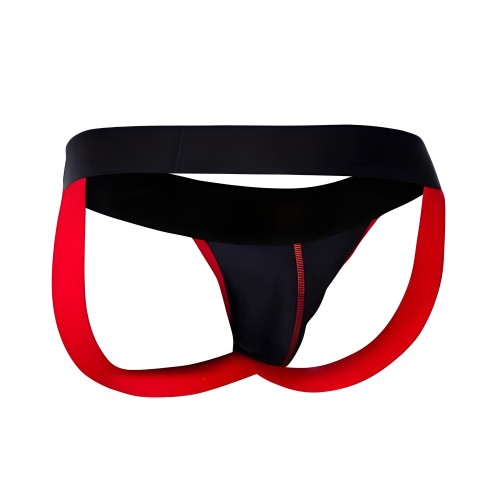 Male Basics Jockstrap Neón Rojo Sm