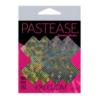 Pastease Disco Glitter Nipple Pasties - Silver O/S