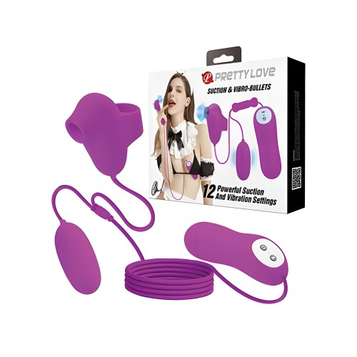 Pretty Love Suction & Vibro Bullets