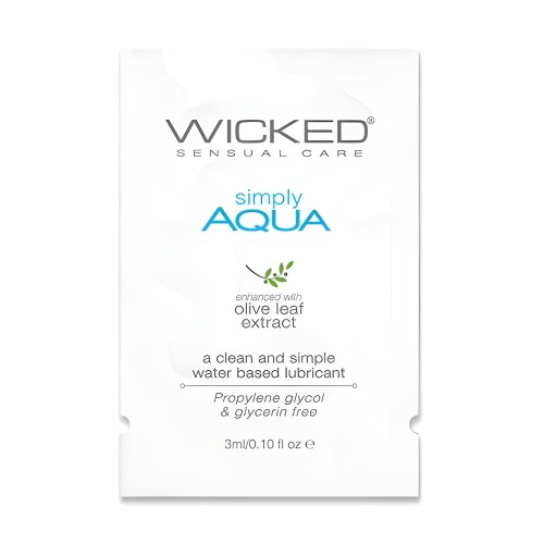 Wicked Simply Aqua Lubricant .1 Oz