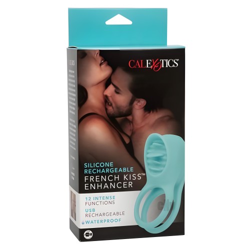 Silicona Recargable French Kiss - Estimulador para Parejas Azul
