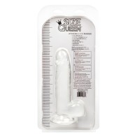 Size Queen 6 Clear Realistic Dildo