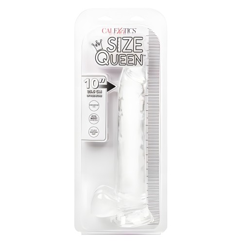 Size Queen 10in Clear Dildo - Impressive Size