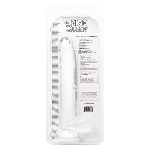Size Queen 10in Clear Dildo - Impressive Size