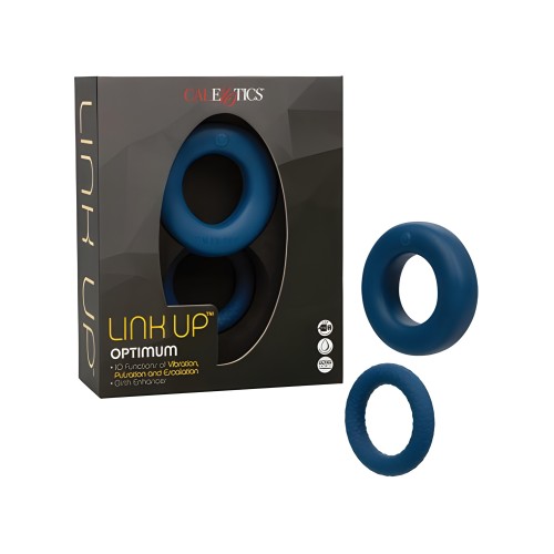 Link Up Optimum Dual-Density Cock Ring - Blue