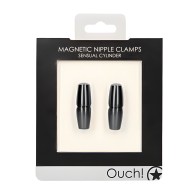 Shots Ouch Magnetic Nipple Clamps - Black