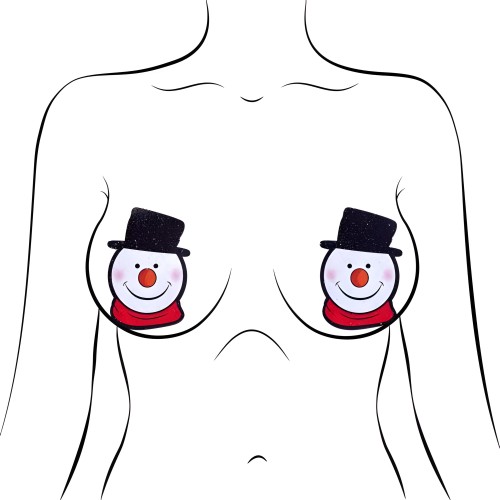 Pastease Premium Holiday Snowman - Fun Nipple Pasties