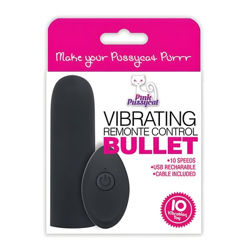 Pink Pussycat Remote Control Bullet - Vibrator