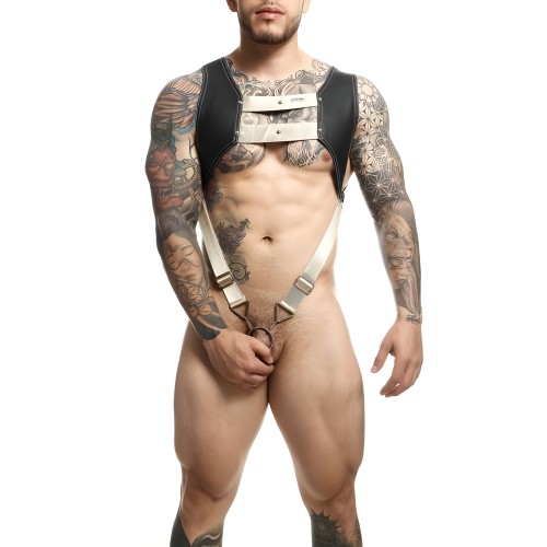 Arnés de Cockring Croptop Male Basics Dngeon Golden O/S