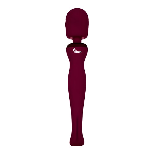Viben Sultry Intense Handheld Wand Massager Ruby
