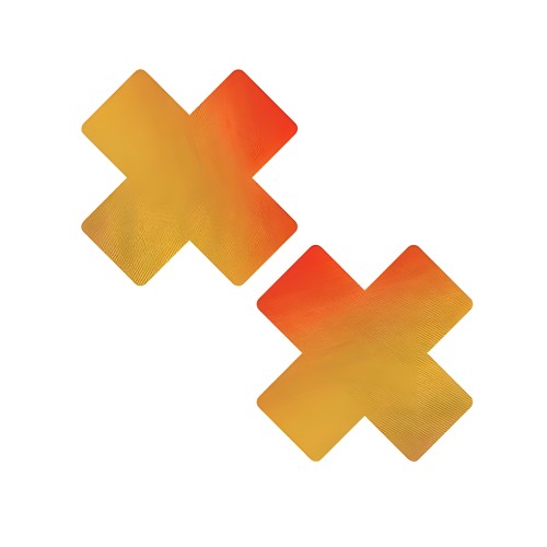 Neva Nude Color Changing Pasties - Orange/Yellow