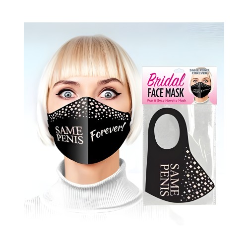 Same Penis Forever Face Mask - Black