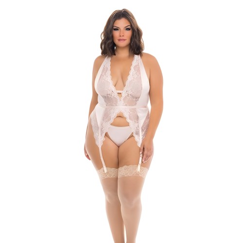Merrywidow de Copa Suave Noah Con Tirantes y Tanga Peach Whip 3x/4x