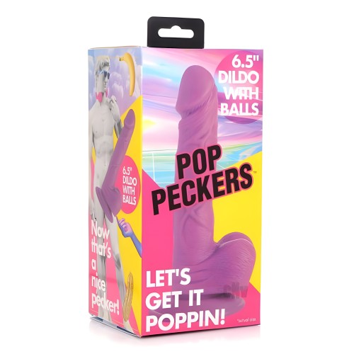Dildo Pop Peckers con bolas 6.5