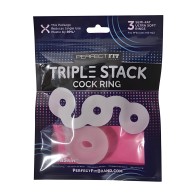 Perfect Fit Triple Donut Ring - Clear