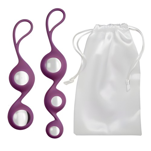 Cloud 9 Health & Wellness Borosilicate Kegel Training Set - Plum