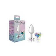 Cheeky Charms Heart Clear Iridescent Plug