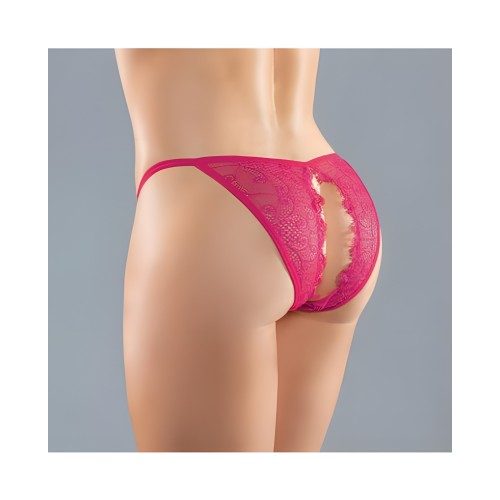 Adore Lace Enchanted Belle Panty Hot Pink O/s