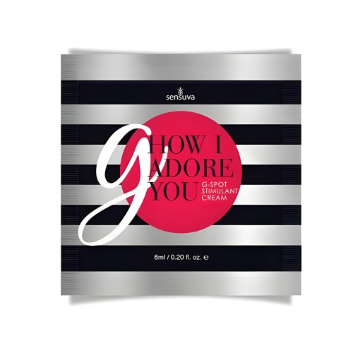 G How I Adore You G-Spot Cream Single Use Packet .20oz - Pleasure Enhancer