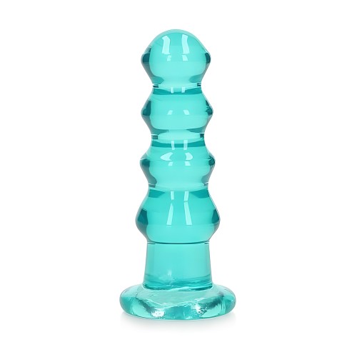 Realrock Curvy Dildo or Butt Plug Turquoise - Precision Stimulation