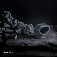 Boners Liquid Silicone 2 In 1 Ball Stretcher - Gray