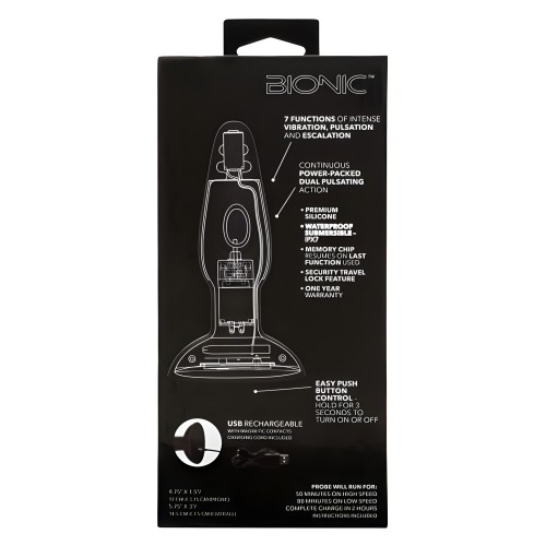 Sonda Dual Pulsante Bionic - Plug Anal