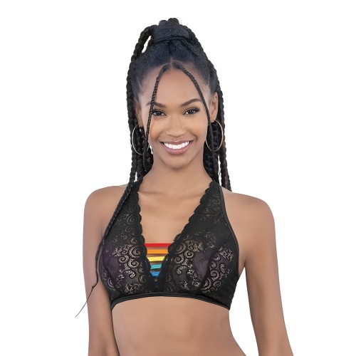 Top de Encaje Arcoíris Pride - Celebración Elegante