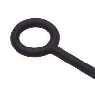 Plug Anal Teardrop Pequeño Negro de Silicona