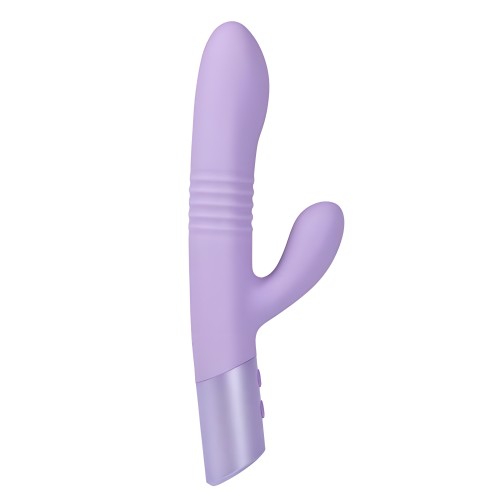 Conejito Vibrador Thrusting Magnético Ayla - Vibrador de Doble Motor