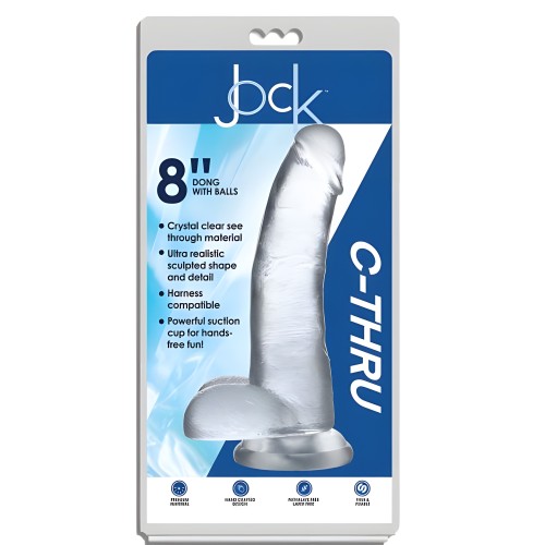 Dildo Transparente Jock C-thru 8in