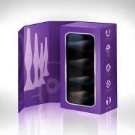 Edonista Alessandra 4pc Anal Plug Set Black