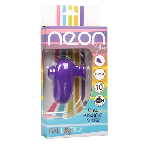Vibrador Neon Vibes The Kissing Vibe Morado