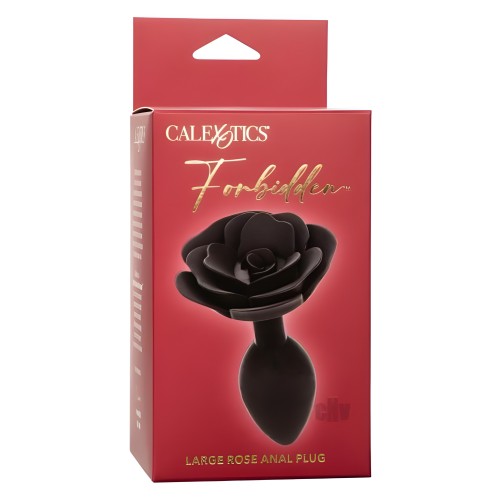 Forbidden Large Rose Anal Plug - Elegant Design