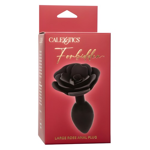 Forbidden Large Rose Anal Plug - Elegant Design