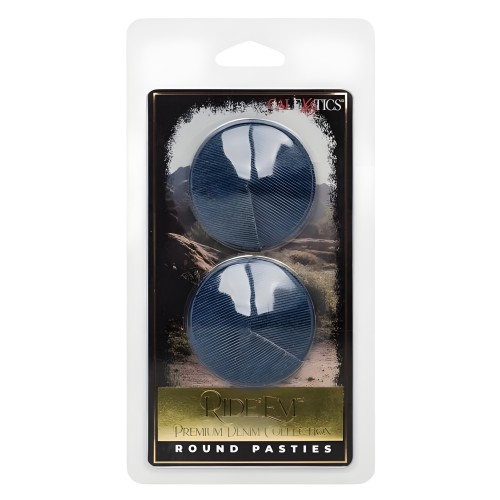 Ride Em Premium Denim Coll Round Pasties