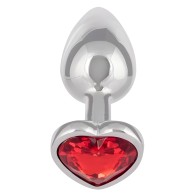 Plug Pequeño Corazón Rubí - Rojo