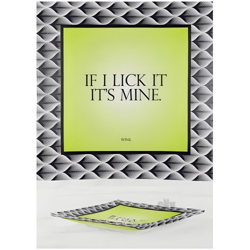 Bandeja de Cristal 'Si Lo Lamo, Es Mío'