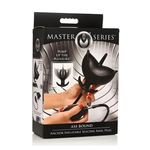 Inflatable Anchor Anal Plug - Black Silicone