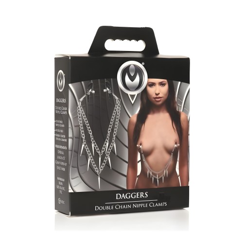 Ms Daggers Silver Nipple Clamps