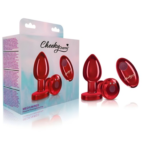 Cheeky Charms Vibrating Metal Plug