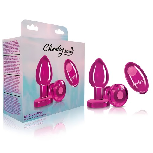 Plug Metálico Vibrador Cheeky Charms - Mediano