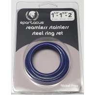 Blue Stainless Steel C-ring Set - 1.5 1.75" 2"