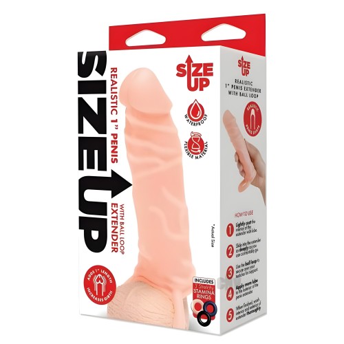 Extensor de Pene de Silicona Su 1 Flesh