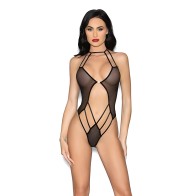 Fishnet Teddy with Jewel Detail