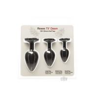 Roses Til Dawn Silicone Anal Plug Kit