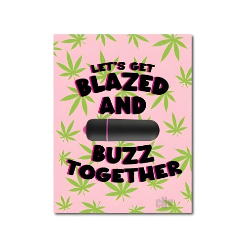 420 Foreplay Greeting Card with Bullet Vibrator
