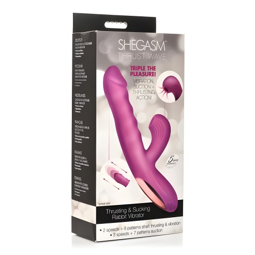 Thrust Wave Thrusting And Sucking Rabbit Vibrator - Ultimate Pleasure