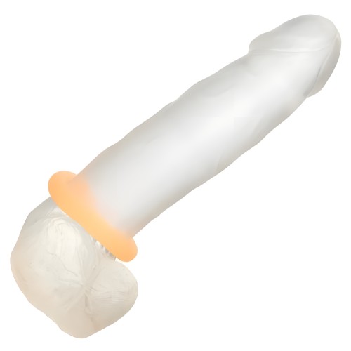 Alpha Liquid Silicone Glow In The Dark Prolong Cock Ring - Medium