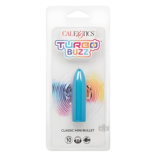 Turbo Buzz Classic Mini Bullet Stimulator - Blue
